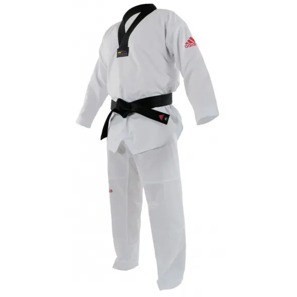 Dobok Taekwondo Adi-Contest logo Rojo