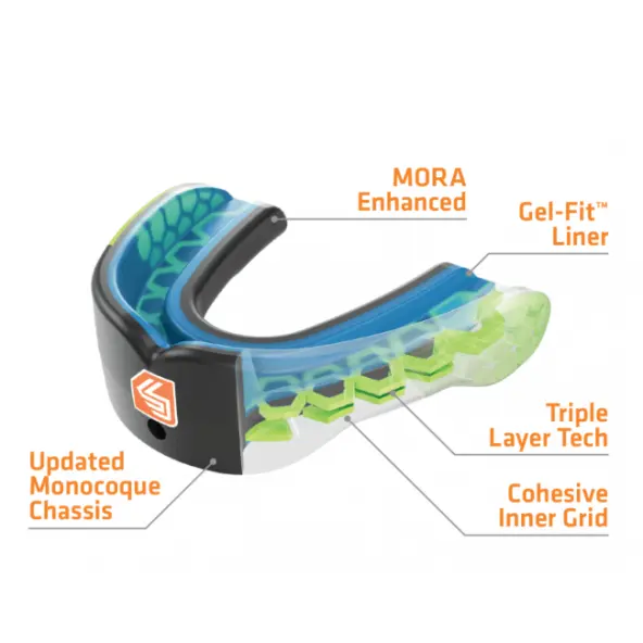 Protector Bucal Shock Doctor Gel Max Power Carbon