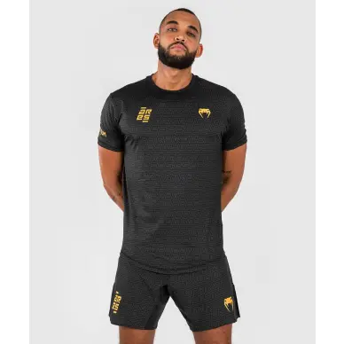 Camiseta Dry Tech Venum X Ares 2.0 Negro/Oro - 14