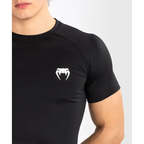 Rashguard Venum Contender de manga corta Negro/Blanco