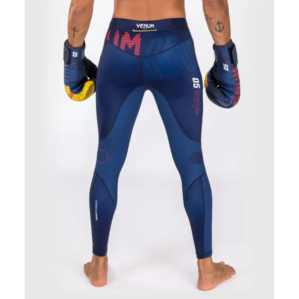 Pantalón de compresión Venum sport 05 Azul/Amarillo