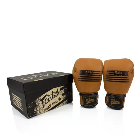 Guantes de boxeo de entrenamiento Fairtex Legacy 100% cuero