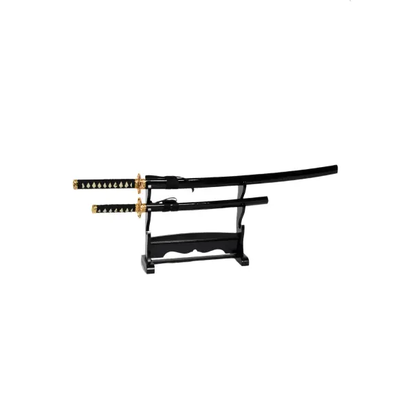 Katana y Wakizashi Negro Shinogi