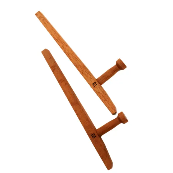 Tonfa Cuadrado Roble Rojo Shureido