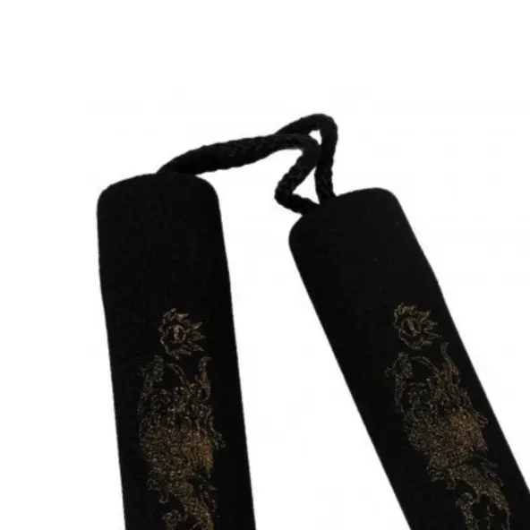 Nunchaku de Cuerda Espuma negro/rojo