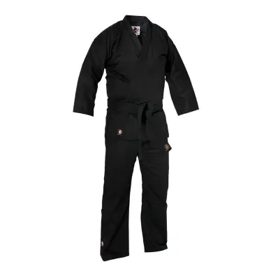 Kimono de karate Bushido negro - 12