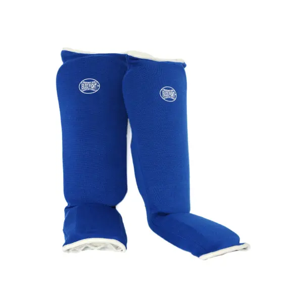 Espinilleras y Protectores de Pies de Algodón Suave Azul