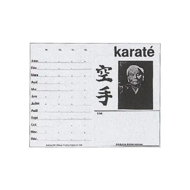 Tarjetas de Club de Kárate (con Foto del Maestro) - 1
