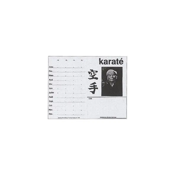 Tarjetas de Club de Kárate (con Foto del Maestro)