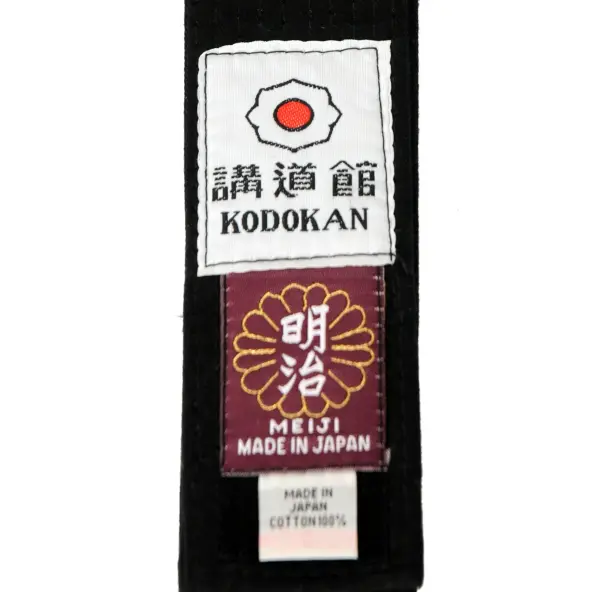 Cinturón de Judo Negro Meiji Importación Japón