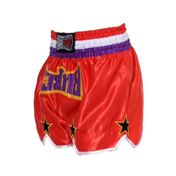 Short boxeo tailandés STAR Rojo & Violeta