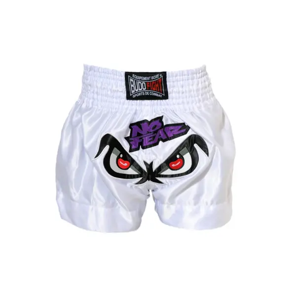 Short boxeo tailandés NO FEAR Blanco