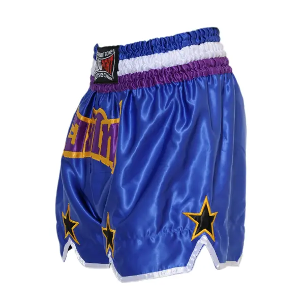 Short boxeo tailandés STAR Azul & Violeta