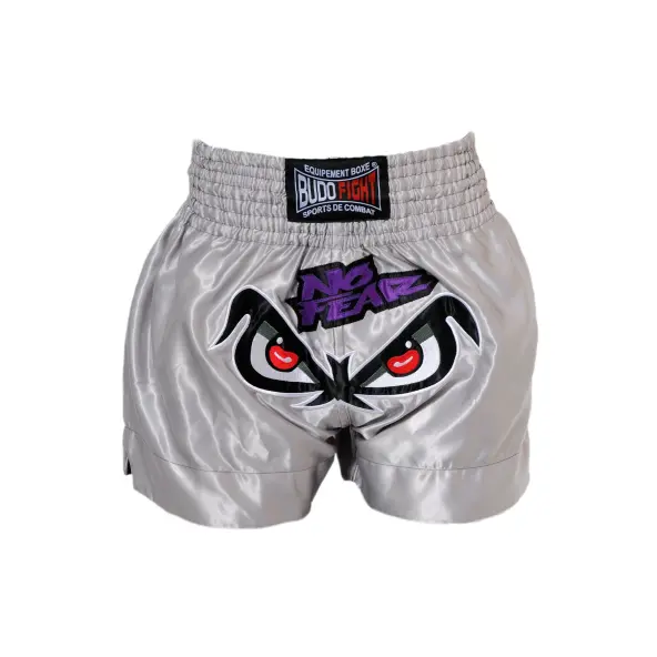 Short boxeo tailandés NO FEAR Plata