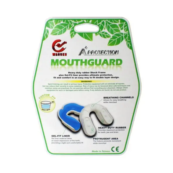 Protector Bucal GEL azul/blanco