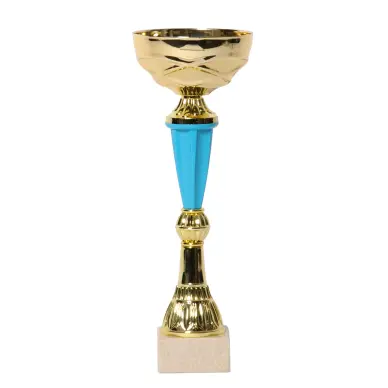 Copa bicolor oro / azul 28cm - 3