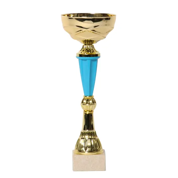 Copa bicolor oro / azul 28cm