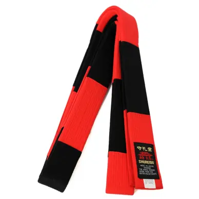 Cinturón de Karate Shureido Rojo/Negro