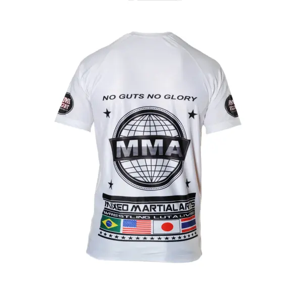Rashguard MMA Blanco Impresión MMA