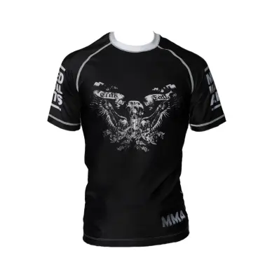 Rashguard MMA Negro Impresión calavera & alas - 17