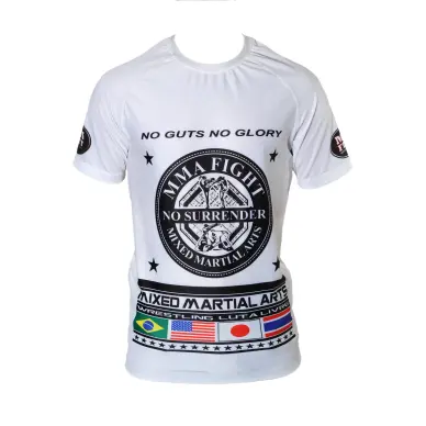 Rashguard MMA Blanco Impresión MMA - 8