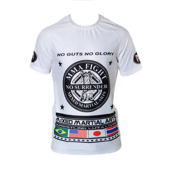 Rashguard MMA Blanco Impresión MMA