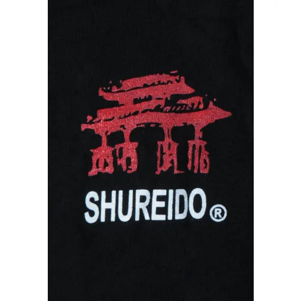 Camiseta Shureido Negra Logo Pecho & Logo en la Espalda