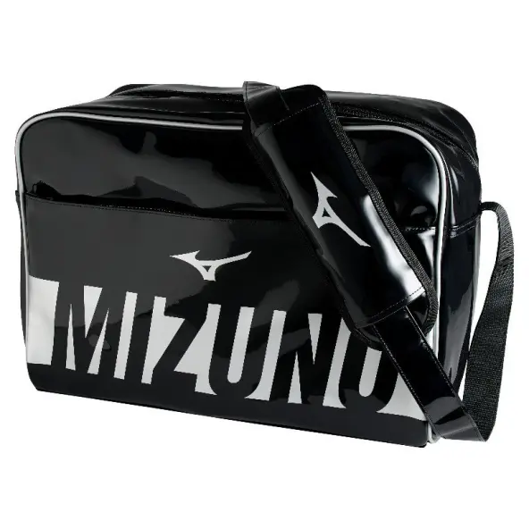 Bolsa Vintage Mizuno Enamel Negro/Blanco talla L