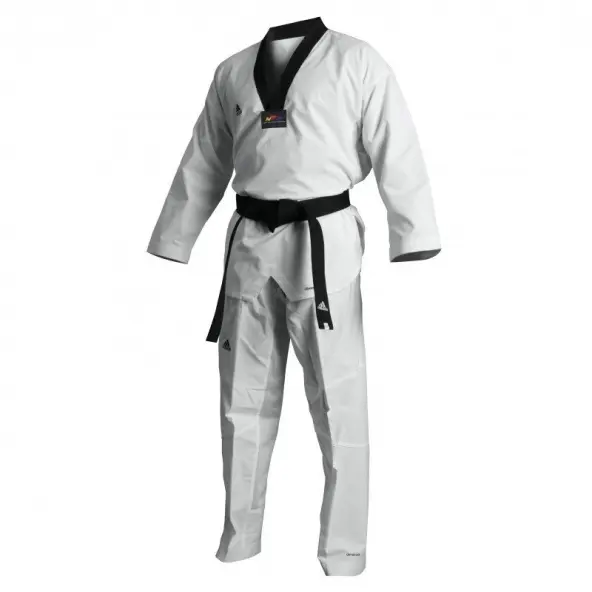 Dobok Taekwondo Adiflex color negro
