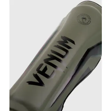 Protector de espinilla y pie Venum Elite Caqui-Negro - 8
