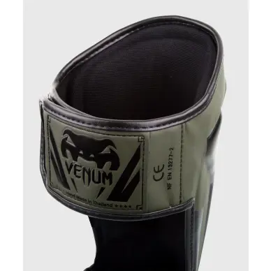 Protector de espinilla y pie Venum Elite Caqui-Negro - 9