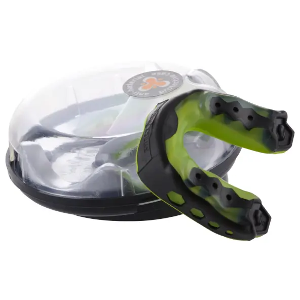 Protector Bucal Shock Doctor Gel Max Flúor y Negro