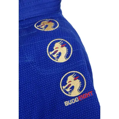 Kimono Judo Azul Competición Mundial Con Bordados - 5
