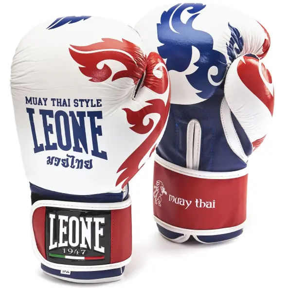 Guantes de Boxeo Leone Muay Thai 100% Cuero