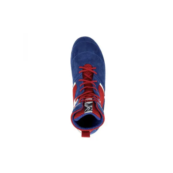 Zapatos de Boxeo Francés Rivat Top Light Azul Blanco Rojo
