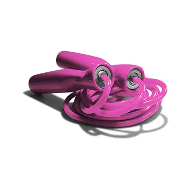 Cuerda para saltar Excellerator Vinilo rosa 2m55 - 3