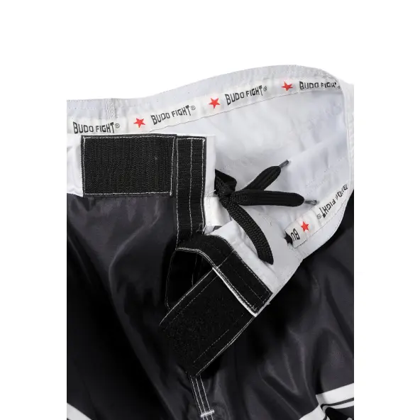 Fightshort MMA estampado en negro y blanco