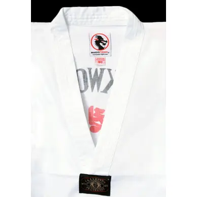 Dobok de taekwondo Budofight cuello blanco