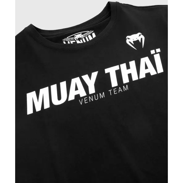 Camiseta Muay Thai VT Venum Negro/Blanco