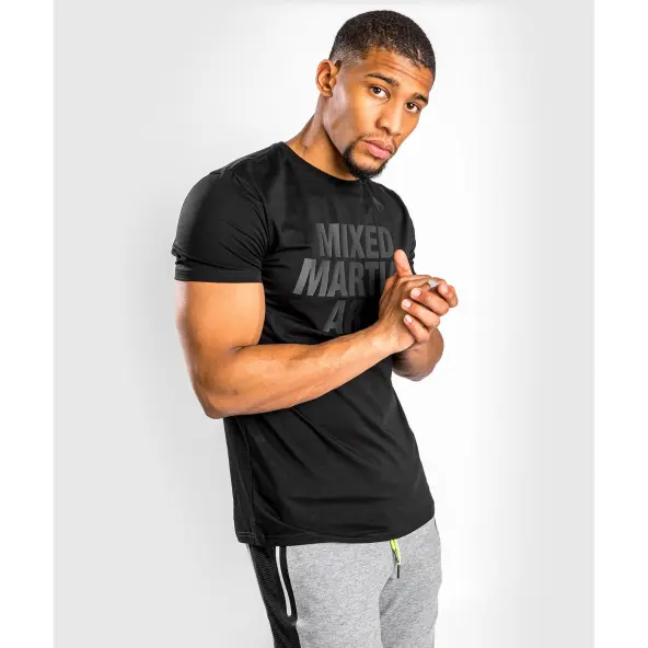 Camiseta MMA VT Venum Negro/Negro Mate