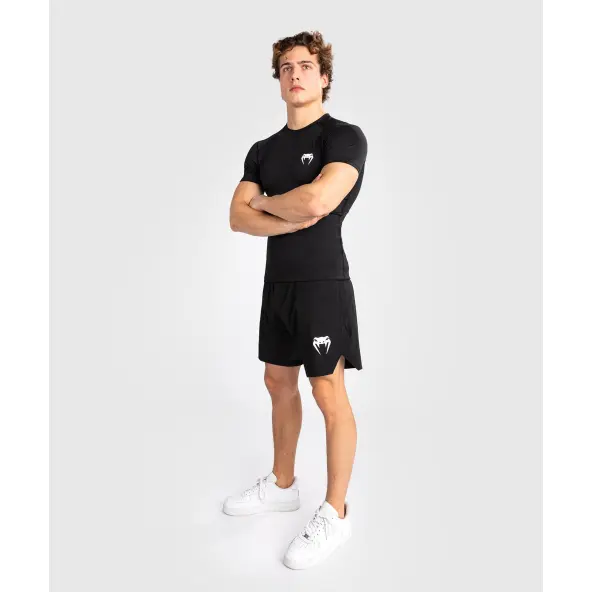Rashguard Venum Contender de manga corta Negro/Blanco