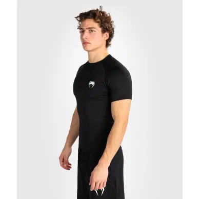 Rashguard Venum Contender de manga corta Negro/Blanco - 14