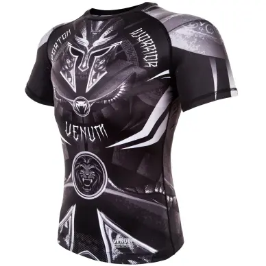 Rashguard Venum Gladiator 3.0 Negro/Blanco - 20
