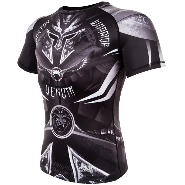 Rashguard Venum Gladiator 3.0 Negro/Blanco