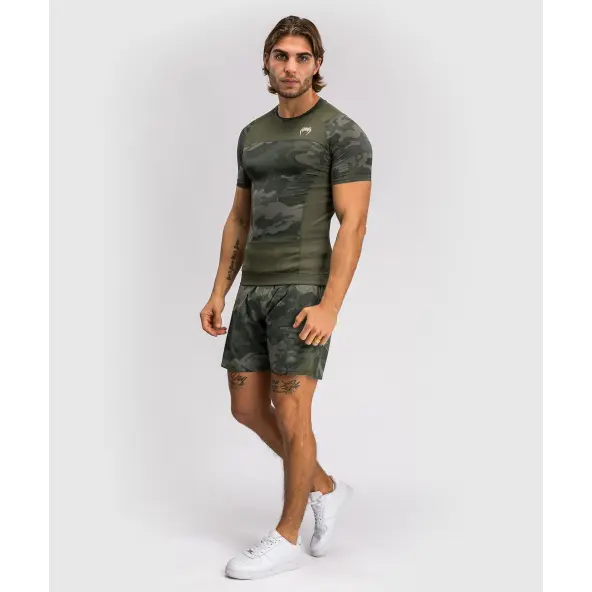 Rashguard Venum G-FIT Negro/Oro de manga corta