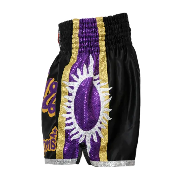 Short boxeo tailandés SUPERNOVA negro y violeta