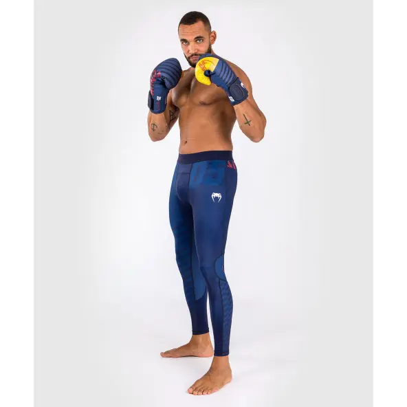 Pantalón de compresión Venum sport 05 Azul/Amarillo
