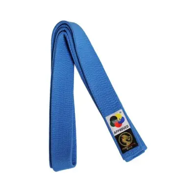 Cinturón de kárate Elite azul WKF