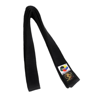 Cinturón de kárate Elite negro WKF - 2