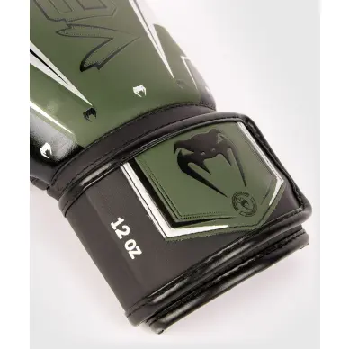 Guantes de boxeo Venum Elite Evo Caqui - Plata